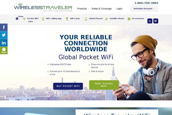 wirelesstraveler.com site used Wireless