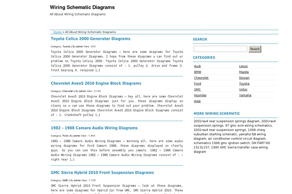 WordPress website example screenshot