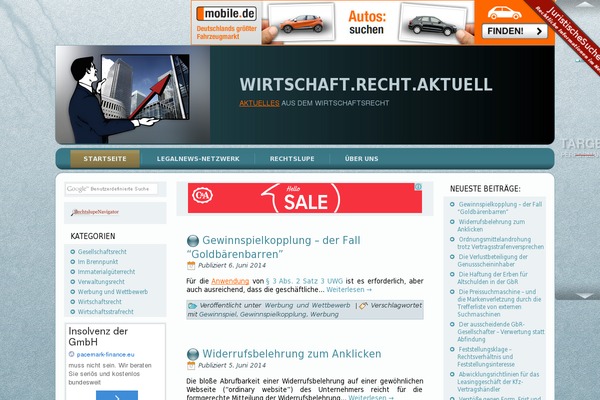 wirtschaft-recht-aktuell.de site used Legal News