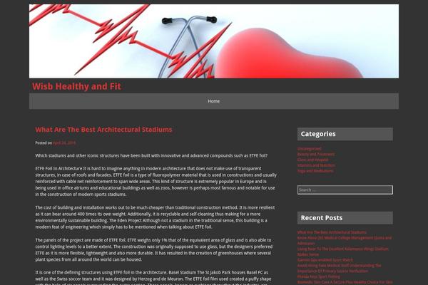 WordPress website example screenshot