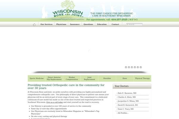 wiscboneandjoint.com site used Wbj