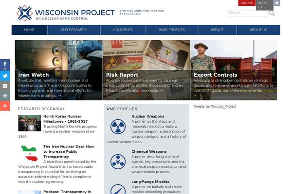 wisconsinproject.org site used Wponactheme