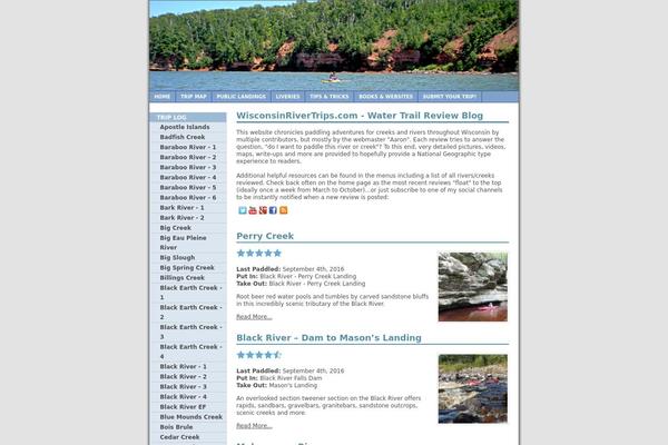 wisconsinrivertrips.com site used Rivertrips