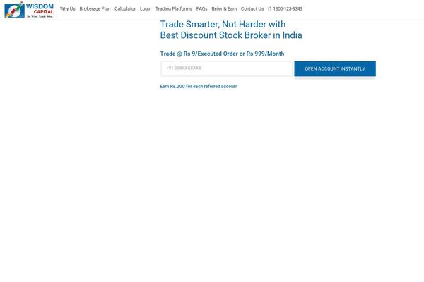 wisdomcapital.in site used Wisdomcapital