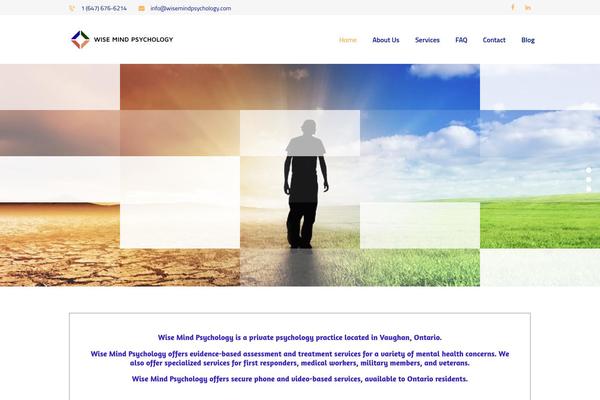 Hypnotherapy theme site design template sample