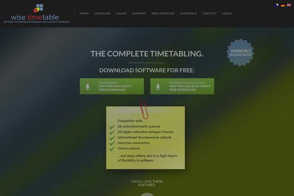 Wise theme site design template sample