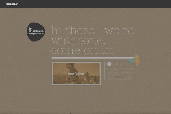 Wishbone theme site design template sample