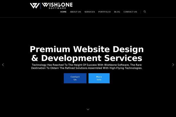 Wishbone theme site design template sample