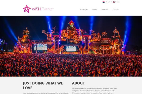 wishevents.nl site used Wishevents