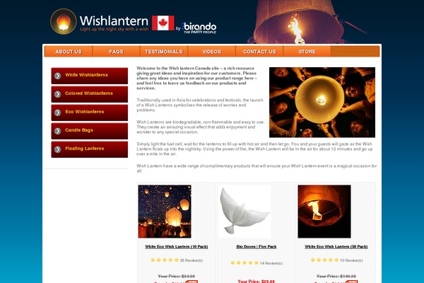 wishlantern.co site used Modular