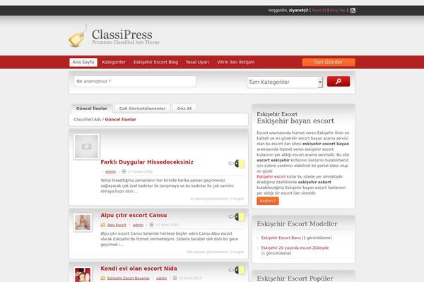 ClassiPress theme site design template sample