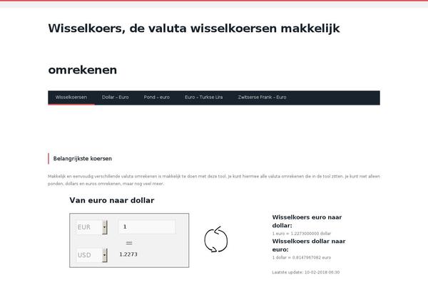 wisselkoers.biz site used Valuta-netwerk