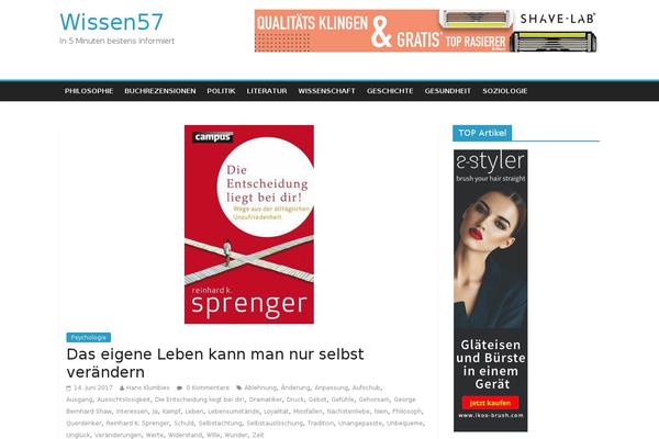 GeneratePress theme site design template sample