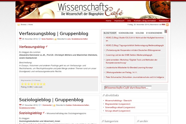 wissenschafts-cafe.net site used Statement
