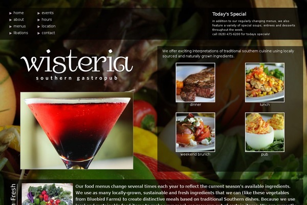 Wisteria theme site design template sample