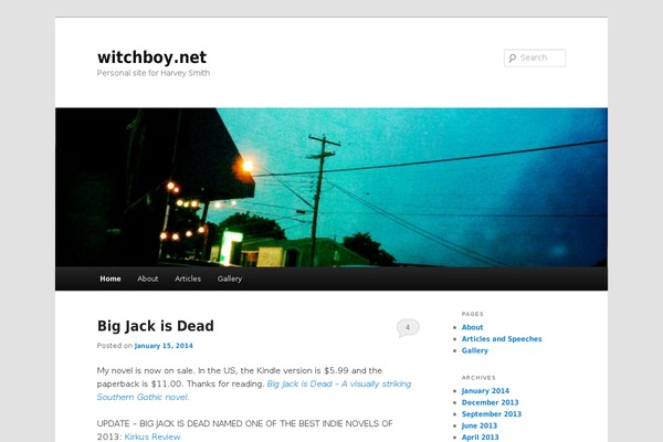 witchboy.net site used Twenty Eleven