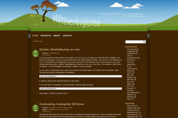 WordPress website example screenshot