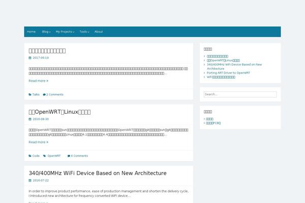 WordPress website example screenshot