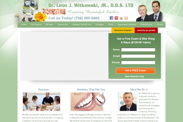 WordPress website example screenshot