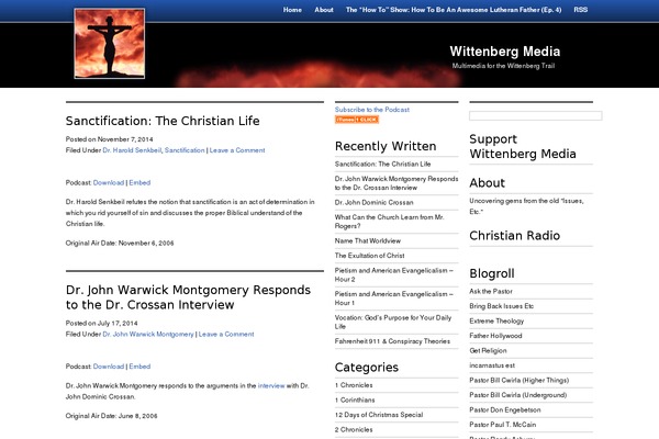 wittenbergmedia.org site used Vertigo-blue-3column