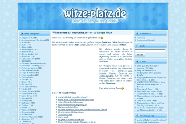 witze-platz.de site used Witzeplatz