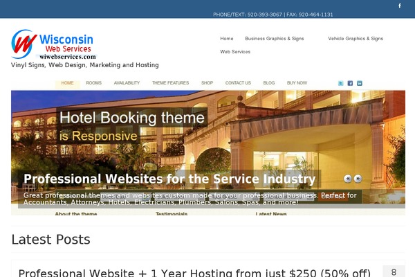 WordPress website example screenshot