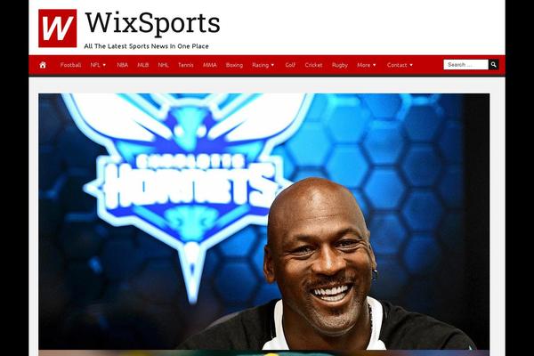 wixsports.com site used Disruptpress
