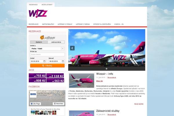 wizzair.cz site used Vitrine