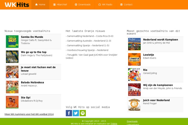 wkhits.nl site used Tribble