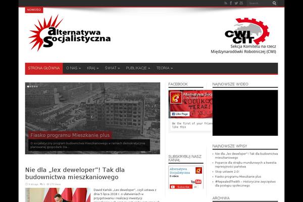 Jarida theme site design template sample