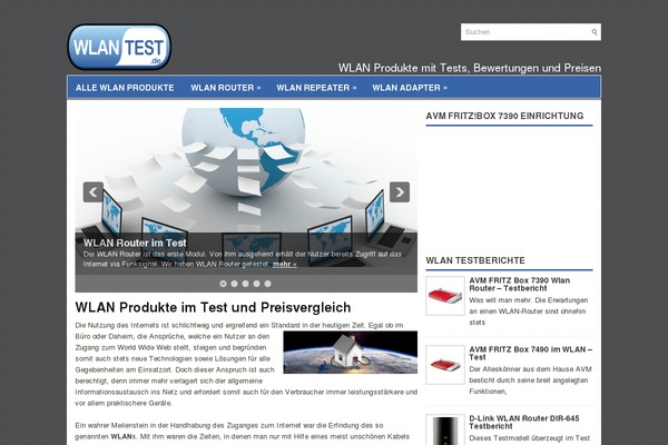 wlan-test.de site used Hostingpro