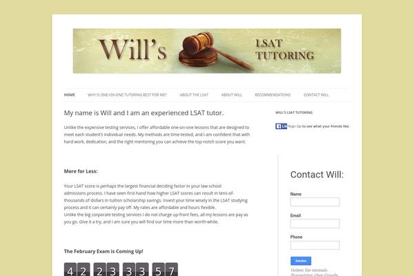 Twenty Twelve theme site design template sample