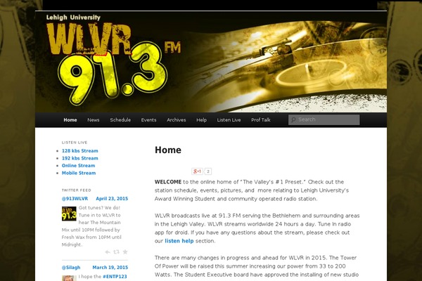 wlvr.org site used Onair2-child