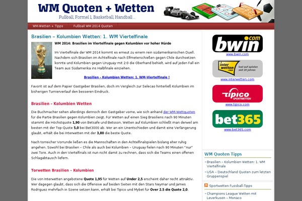 WordPress website example screenshot