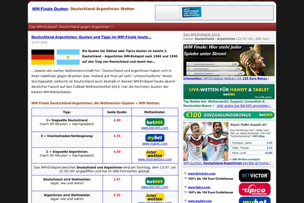 WordPress website example screenshot