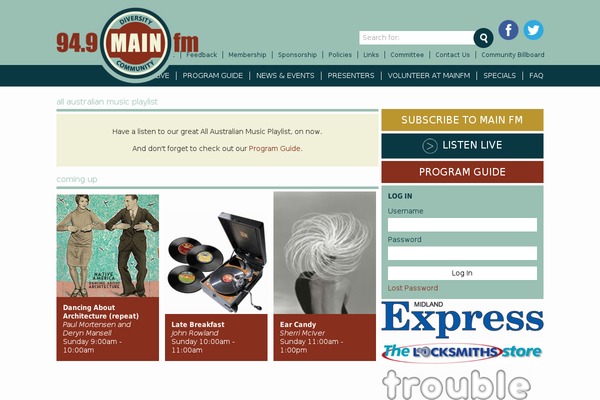 wmafm.com site used Ggstyle