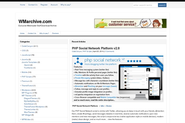 wmarchive.com site used Wp-clear_basic_v2.0