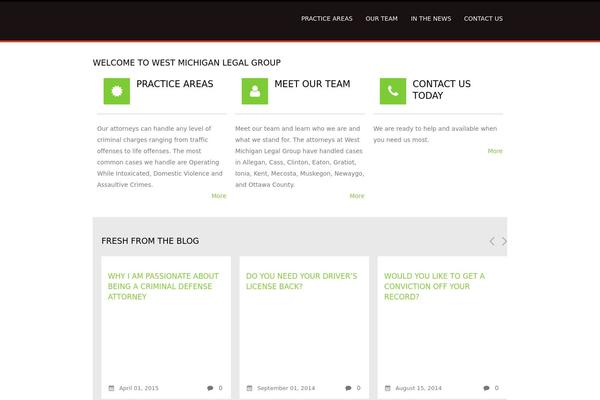 WordPress website example screenshot