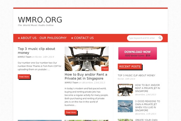 WordPress website example screenshot