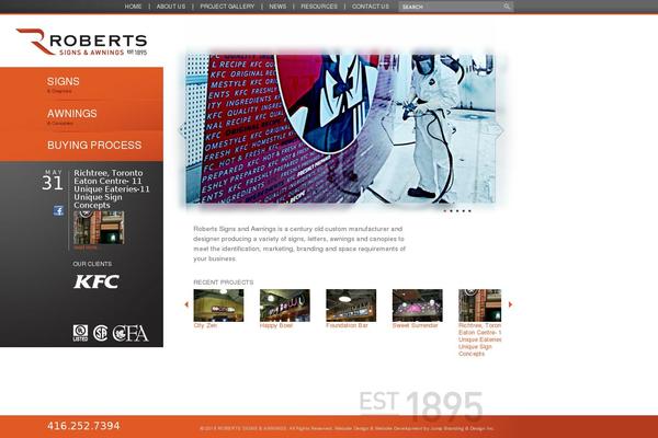 WordPress website example screenshot