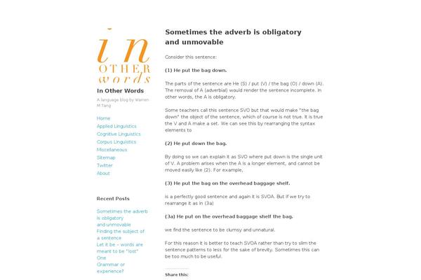 WordPress website example screenshot