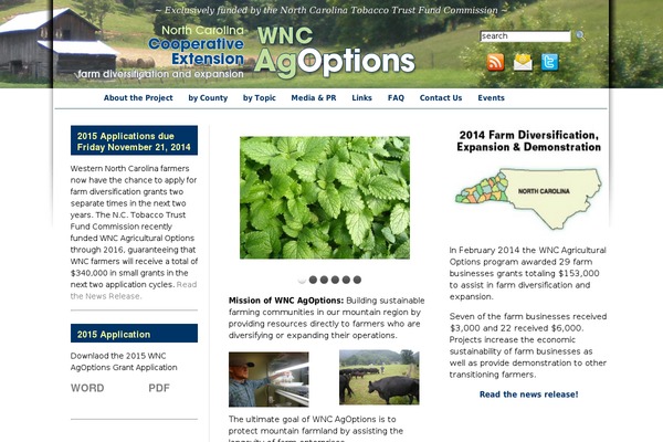 wncagoptions.org site used Agoptions2013