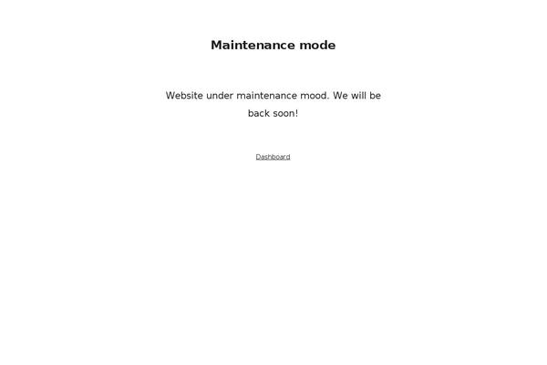 Site using WP Maintenance Mode plugin