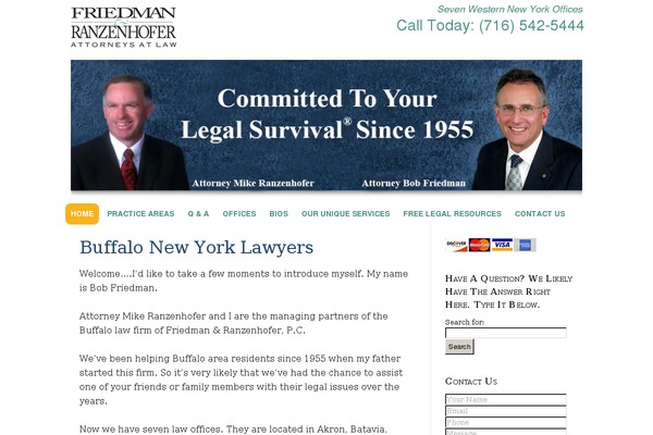 WordPress website example screenshot