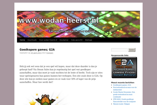 WordPress website example screenshot