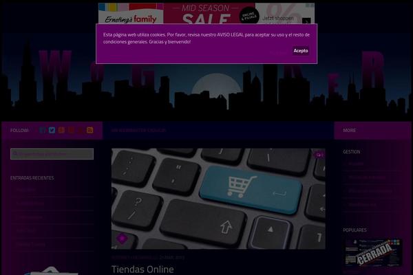 Hueman theme site design template sample
