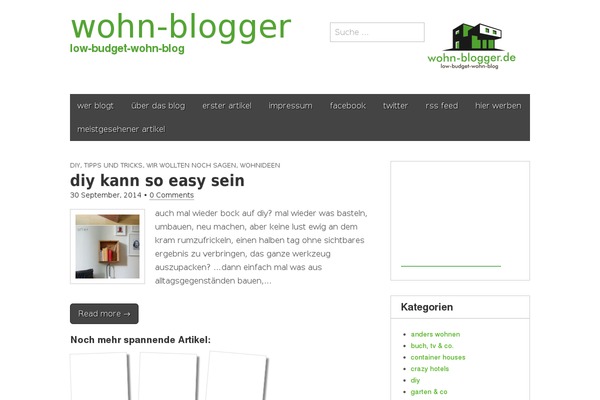 wohn-blogger.de site used Wohn-blogger