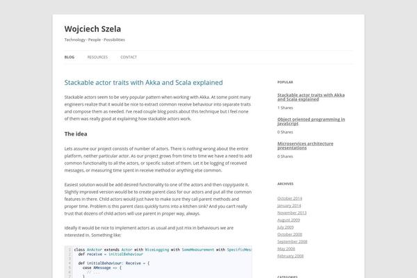 WordPress website example screenshot