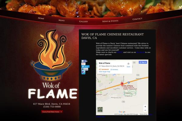 wokofflamerestaurant.com site used Flame