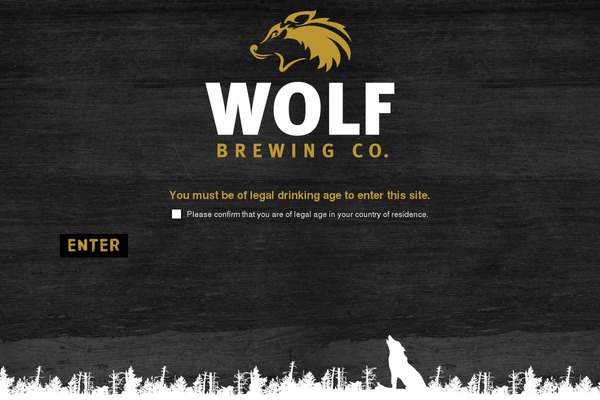 Wolf theme site design template sample